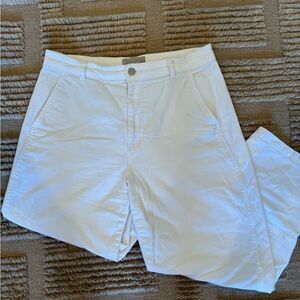 Everlane Utility Barrel White Pants - size 12